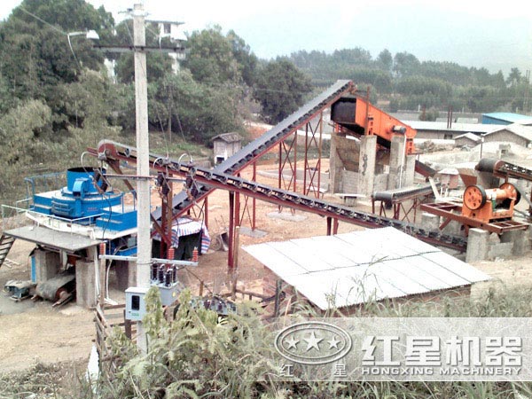 鵝卵石制沙機(jī)客戶(hù)現(xiàn)場(chǎng) 鵝卵石制沙機(jī)客戶(hù)現(xiàn)場(chǎng)