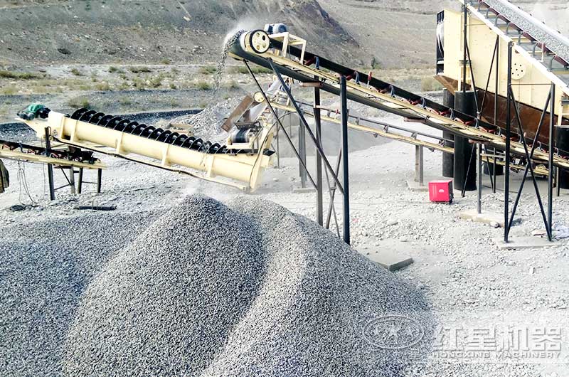 螺旋式洗沙機在建現(xiàn)場實拍