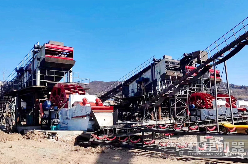 洗砂機(jī)現(xiàn)場(chǎng)