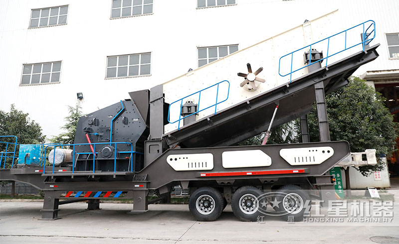 移動式反擊破制砂機(jī)現(xiàn)場實(shí)拍