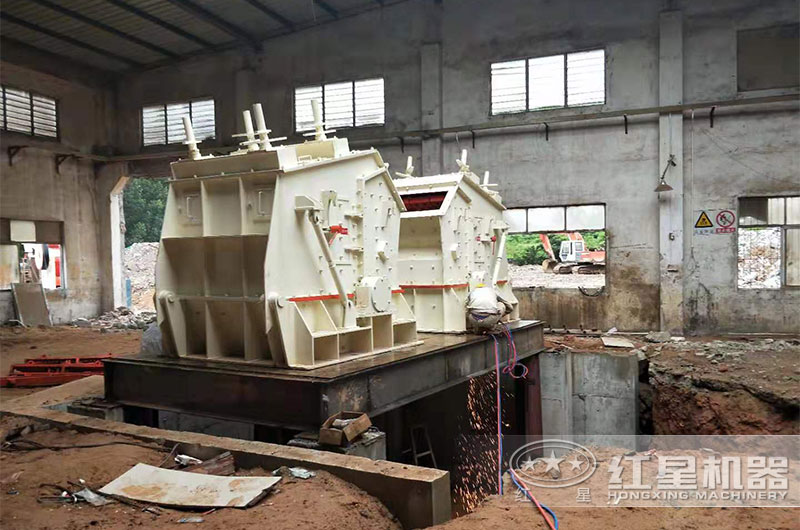 固定式建筑垃圾處理設(shè)備現(xiàn)場