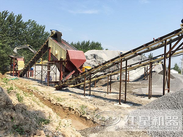 人工砂石生產(chǎn)中的圓振動篩 人工砂石生產(chǎn)中的圓振動篩