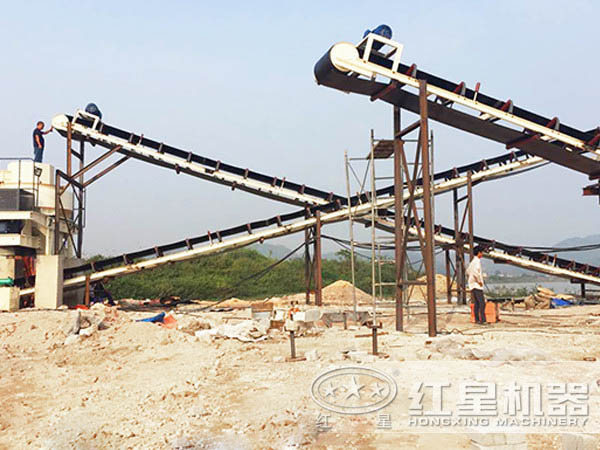 制砂機生產(chǎn)現(xiàn)場實拍