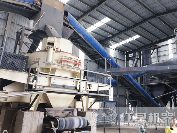 紅星河卵石打砂機(jī)生產(chǎn)現(xiàn)場 紅星河卵石打砂機(jī)生產(chǎn)現(xiàn)場