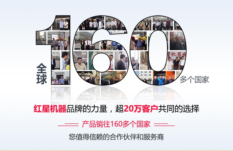 紅星設(shè)備暢銷160個國家