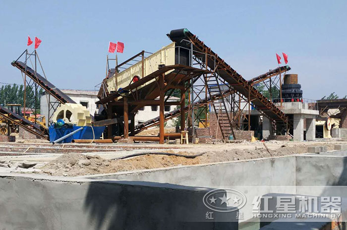 制砂生產(chǎn)線生產(chǎn)現(xiàn)場