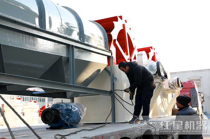 紅星水洗沙設備裝貨發(fā)貨圖 紅星水洗沙設備裝貨發(fā)貨圖