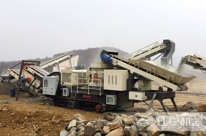 可多機(jī)聯(lián)合作業(yè)的全自動(dòng)化石子加工機(jī)
