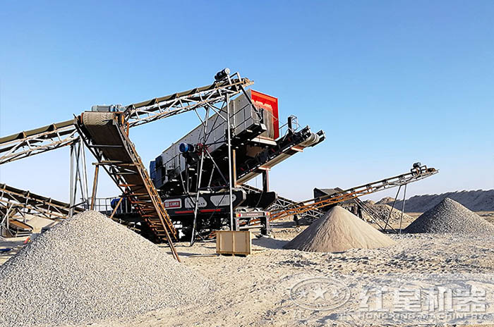 移動破碎機(jī)輸出不同規(guī)格優(yōu)質(zhì)砂石骨料