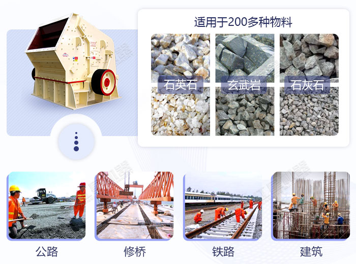 反擊式破碎設備應用領域展示 反擊式破碎設備應用領域展示