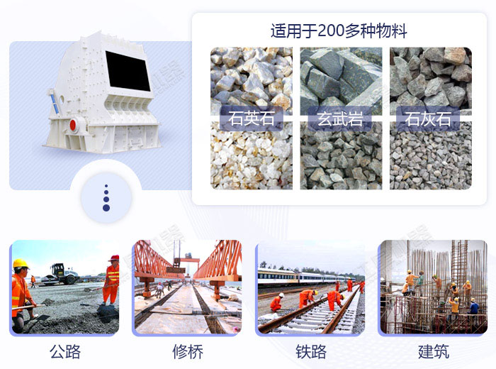 反擊式碎石機應(yīng)用范圍 反擊式碎石機應(yīng)用范圍