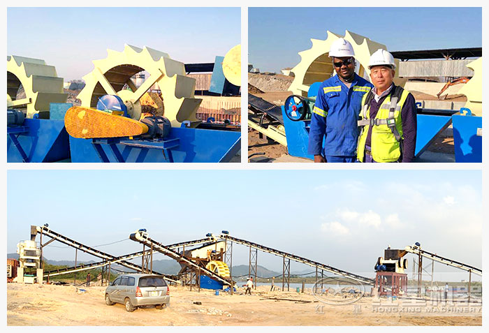 大型風(fēng)化料洗砂機(jī)客戶現(xiàn)場(chǎng) 大型風(fēng)化料洗砂機(jī)客戶現(xiàn)場(chǎng)