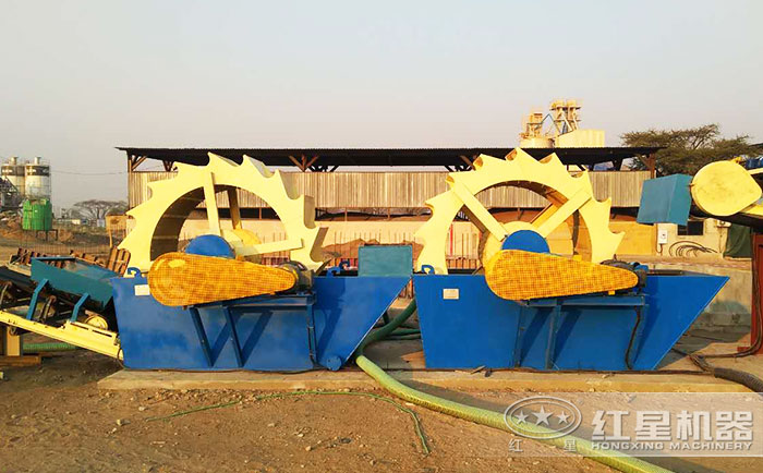 紅星用戶贊比亞洗沙加工現(xiàn)場(chǎng)