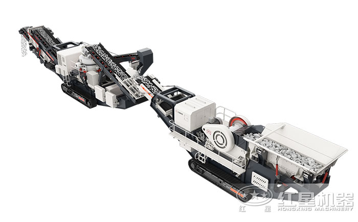 兩臺新型打砂設備聯合作業(yè)