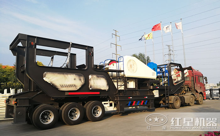 紅星輪胎式移動(dòng)碎石機(jī)發(fā)往安徽 紅星輪胎式移動(dòng)碎石機(jī)發(fā)往安徽