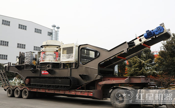 紅星機(jī)器履帶式移動(dòng)碎石粉砂機(jī)發(fā)往山西 紅星機(jī)器履帶式移動(dòng)碎石粉砂機(jī)發(fā)往山西