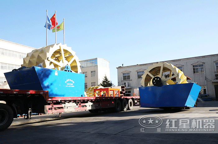 輪式洗砂機發(fā)往安徽