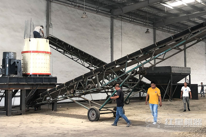 無鐵制砂機(jī)現(xiàn)場(chǎng)