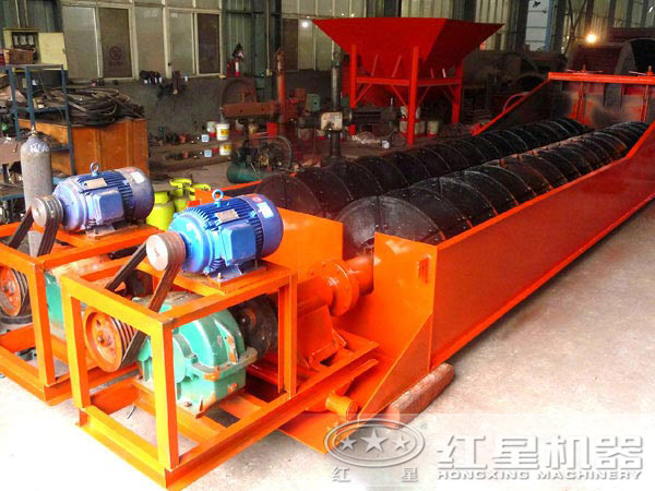 單螺旋洗砂機設備實拍