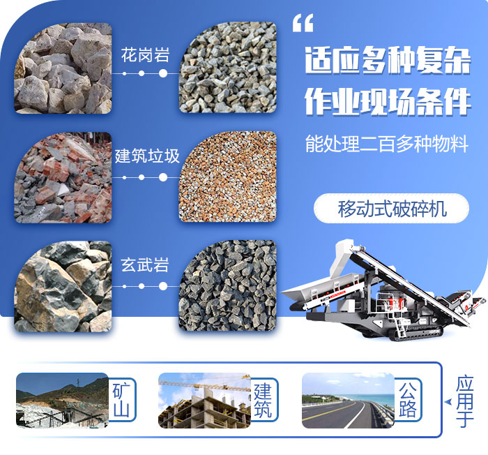 移動圓錐破碎機(jī)破碎后的骨料用途多